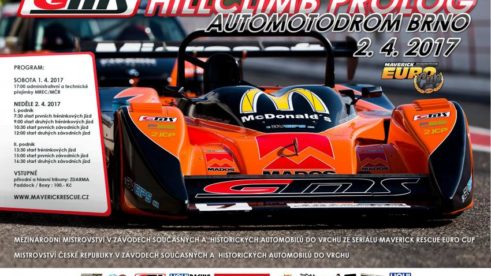Plakát MMČR závody do vrchu 2.4.2017