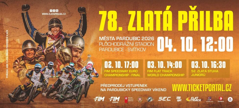 Zveme na tři dny světové ploché dráhy v Pardubicích